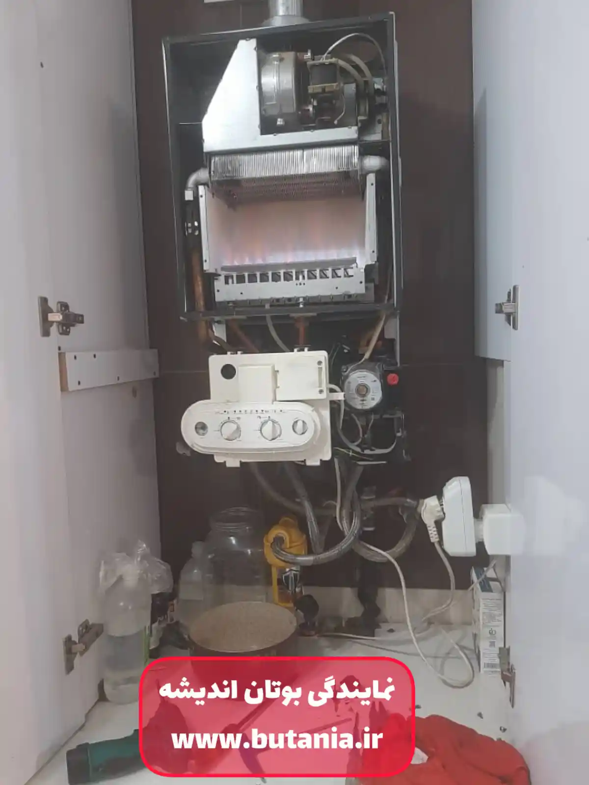 تعمیر فووی پکیج بوتان با دستگاه در اندیشه